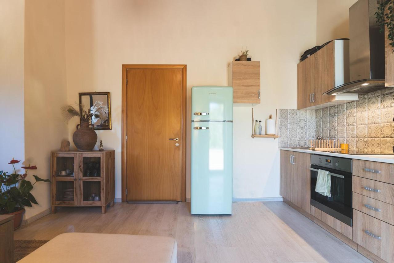 Ampelos Cretan Villa - Private Pool & Heated Ozone Jacuzzi Jerólakosz Kültér fotó